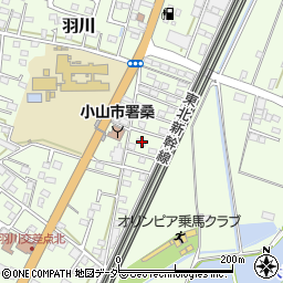 栃木県小山市羽川813周辺の地図