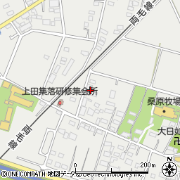 群馬県伊勢崎市上田町168周辺の地図