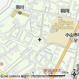 栃木県小山市羽川133周辺の地図