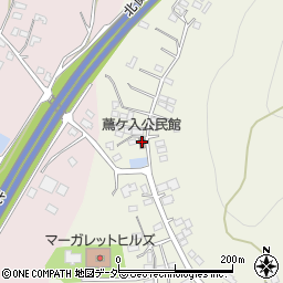 蔦ケ入公民館周辺の地図