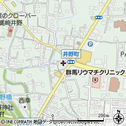 群馬県高崎市井野町1124-2周辺の地図