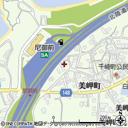 石川県加賀市美岬町ロ周辺の地図