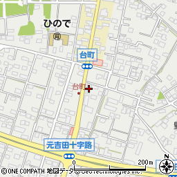 茨城県水戸市元吉田町1626-1周辺の地図
