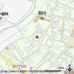 栃木県小山市羽川191周辺の地図