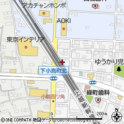 ドミノピザ　高崎緑町店周辺の地図