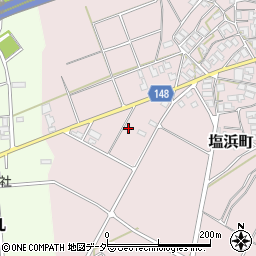 石川県加賀市塩浜町に周辺の地図