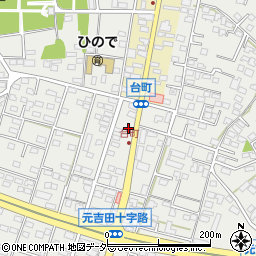 茨城県水戸市元吉田町1617-1周辺の地図