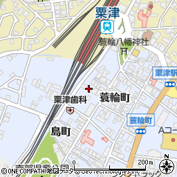プラザ信開粟津駅前周辺の地図