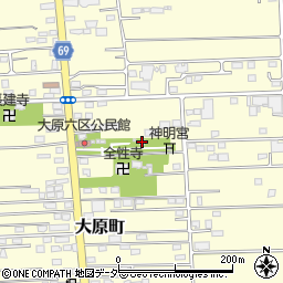 岡登霊神社周辺の地図