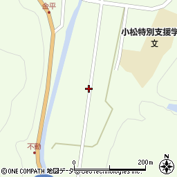 石川県小松市金平町尾谷周辺の地図