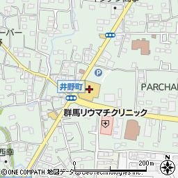 ヤオコー高崎井野店周辺の地図
