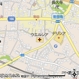 ウエルシア東御田中店周辺の地図