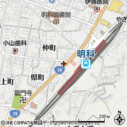 長野県安曇野市明科中川手県町3762周辺の地図