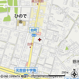 茨城県水戸市元吉田町1624-4周辺の地図
