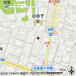 茨城県水戸市元吉田町725-1周辺の地図