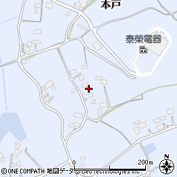 茨城県笠間市本戸3410周辺の地図