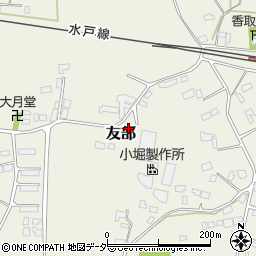 茨城県桜川市友部1472周辺の地図