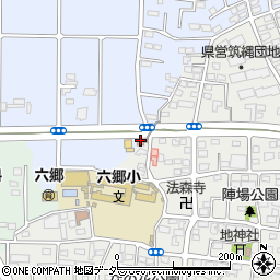 群馬県警察本部　高崎警察署・筑繩駐在所周辺の地図