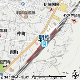 長野県安曇野市明科中川手県町3751周辺の地図