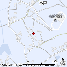 茨城県笠間市本戸3439周辺の地図