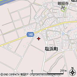 石川県加賀市塩浜町（ほ）周辺の地図