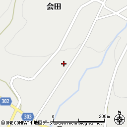 長野県松本市会田223周辺の地図