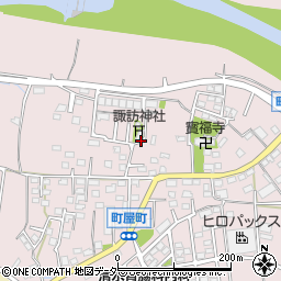 群馬県高崎市町屋町周辺の地図