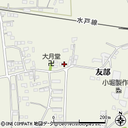 茨城県桜川市友部1152-13周辺の地図