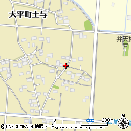 栃木県栃木市大平町土与203-3周辺の地図