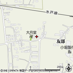 茨城県桜川市友部1152-12周辺の地図