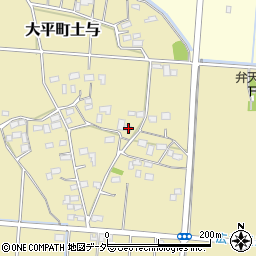 栃木県栃木市大平町土与203-2周辺の地図
