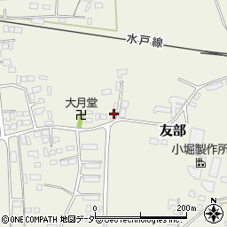 茨城県桜川市友部1134-1周辺の地図