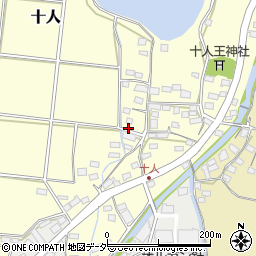 長野県上田市十人周辺の地図