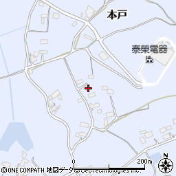 茨城県笠間市本戸3439-1周辺の地図