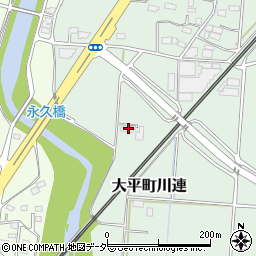 栃木県栃木市大平町川連120周辺の地図