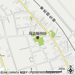 母衣輪神社周辺の地図