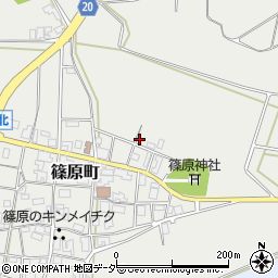 石川県加賀市篠原町ル周辺の地図