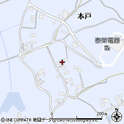 茨城県笠間市本戸3445周辺の地図