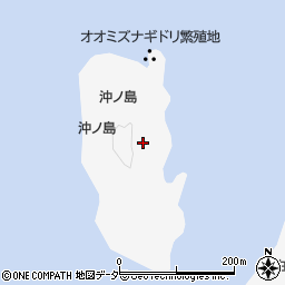 隠岐沖ノ島灯台周辺の地図