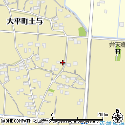 栃木県栃木市大平町土与203-1周辺の地図