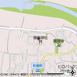 群馬県高崎市町屋町805-11周辺の地図