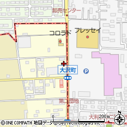 高崎大沢郵便局周辺の地図