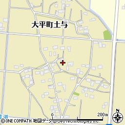 栃木県栃木市大平町土与159周辺の地図