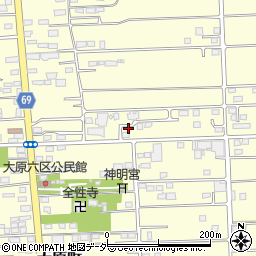 群馬県太田市大原町446周辺の地図