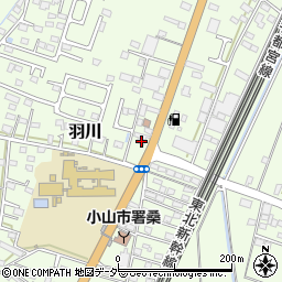 栃木県小山市羽川141周辺の地図