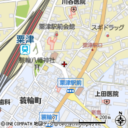 北陸信用金庫粟津駅前支店周辺の地図
