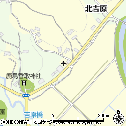茨城県警察本部　笠間警察署北吉原駐在所周辺の地図