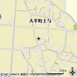 栃木県栃木市大平町土与156周辺の地図