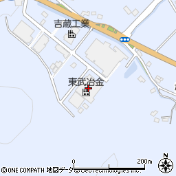 東武冶金株式会社　足利工場周辺の地図