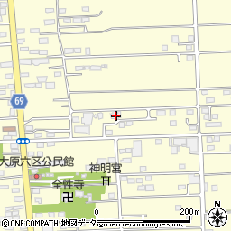 群馬県太田市大原町1837周辺の地図